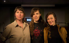 Jess Shanks (left), Reb Fountain (center) and Alice Ryan Williams (right) make up the band Ravens.
