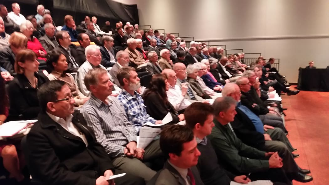 Shareholders at Genesis Energy's annual general meeting on 20 October.