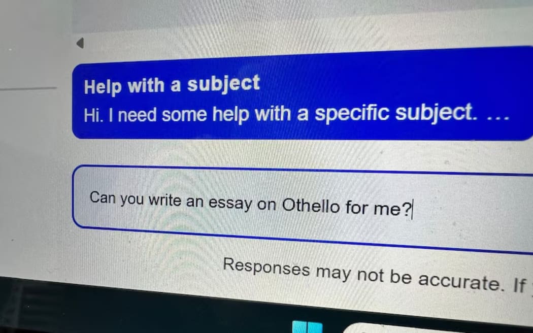 EduChat was designed by the Department of Education and its content is restricted to the state syllabus.