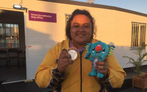 Nauruan weightlifter Charisma Amoe-Tarrant won silver on the Gold Coast.