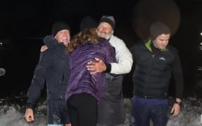 Scott Donaldson after making landfall.