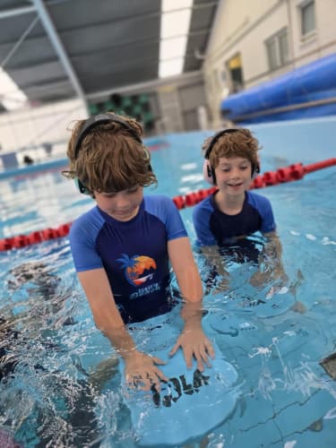 Tommy and Henry, nine-year-old twins, use earmuffs to self-regulate.