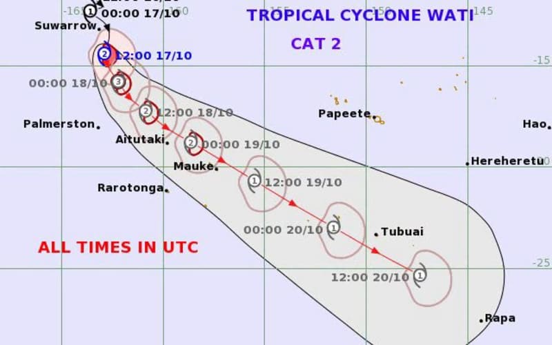 TC Wati strengthens to Category 2 | RNZ