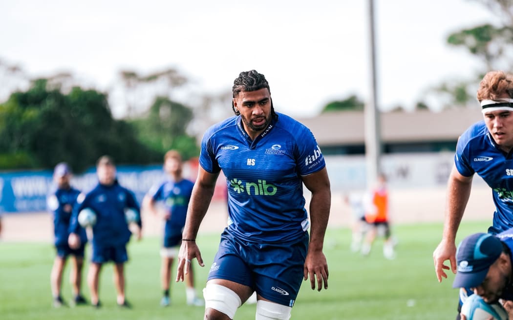 Hoskins Sotutu, of Fijian heritage, is a key player for the Blues.