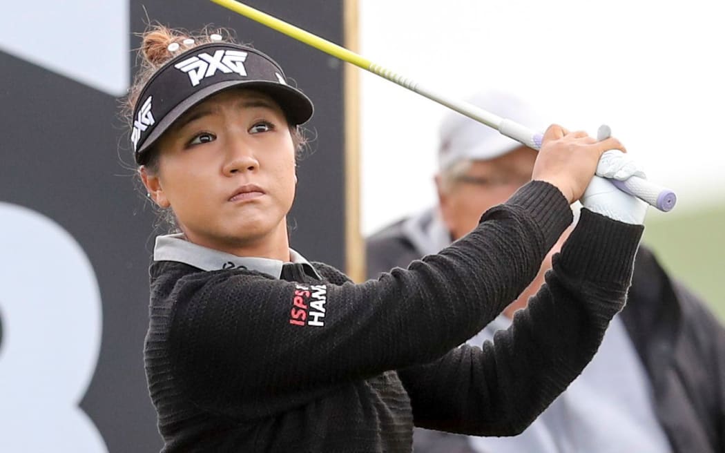 New Zealand's Lydia Ko competing in the pro-am event ahead of the New Zealand Women's Golf Open at Windross Farm.