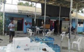 An Indian asylum seeker inside N block at the Manus detention center.