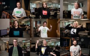 NZ Music Month 2023 T shirts day collage