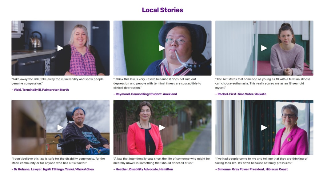 VoteSafe features personal stories from people against the law.