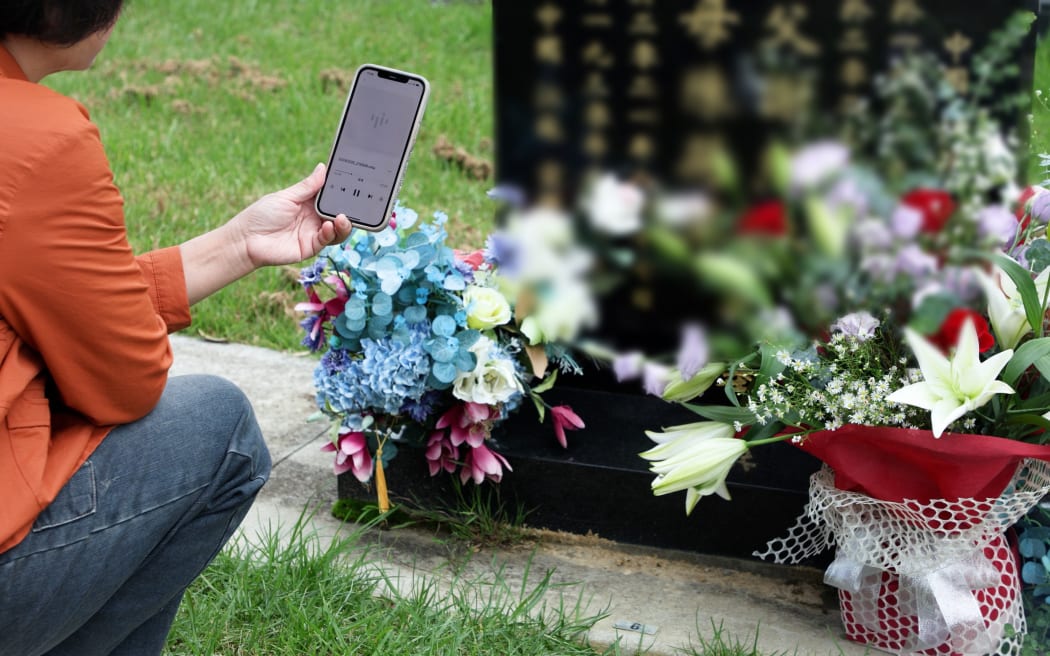 There are services which does tomb sweeping on behalf of others. Staff at an Auckland funeral house sweeping the tomb on behalf of customers.