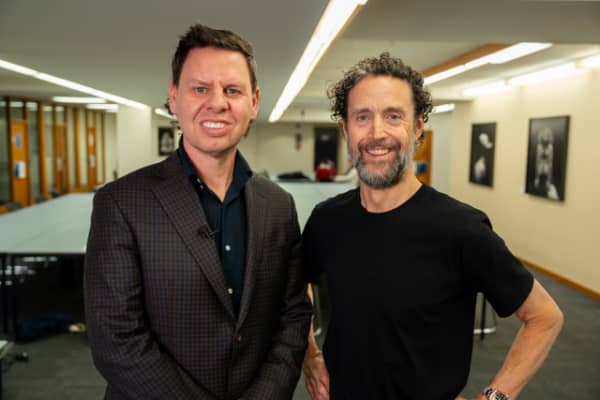 Paddy Gower and Jon Bridges