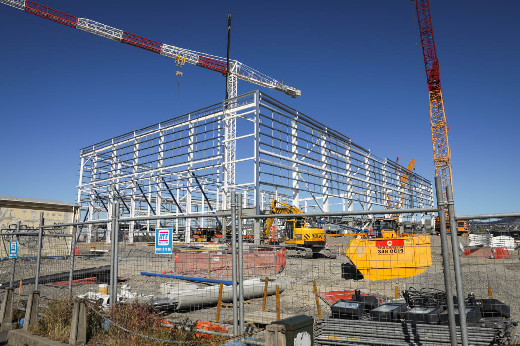 Building progress on the construction