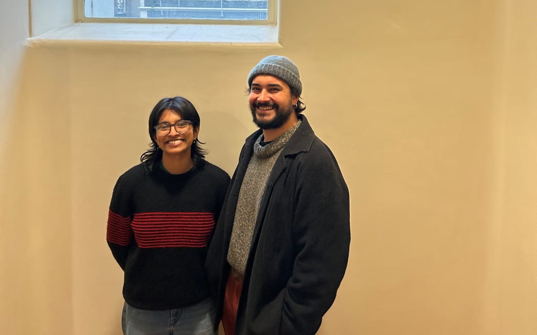 Carl Naus and Baghya Janethri Harath, film makers, Otago University