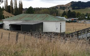 The woolshed-classroom for agriculture students from the primary-secondary school in Taihape.