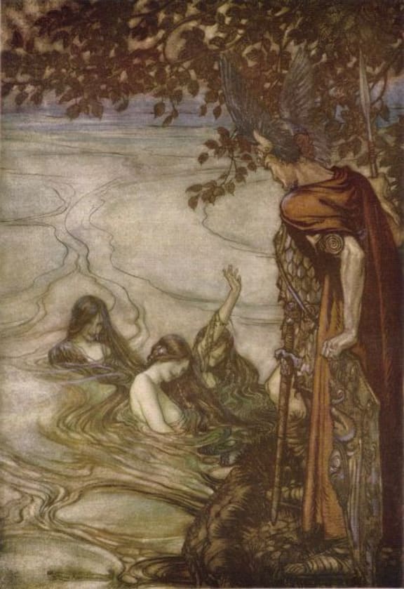 Rhinemaidens warn Siegfried