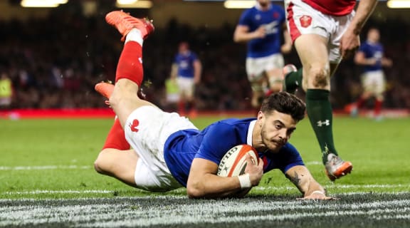 2020 Guinness Six Nations Championship Round 3, Principality Stadium, Cardiff, Wales 22/2/2020
Wales vs France
France's Romain Ntamack scores a try 
Mandatory Credit Â©INPHO/Billy Stickland