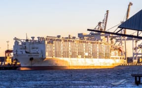 Awassi Express moored at a port.