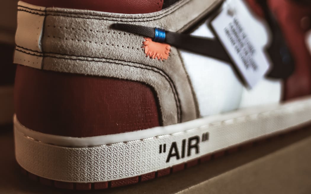 A pair of Nike Air Jordans