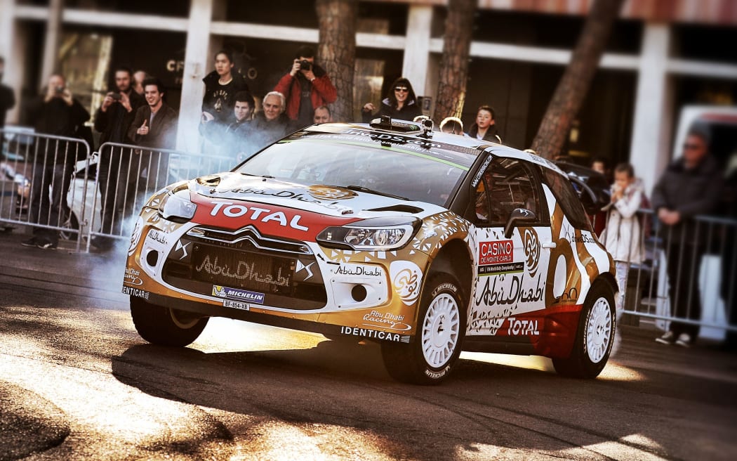 Sebastien Loeb tearing it up on his return to rallying after 15 months