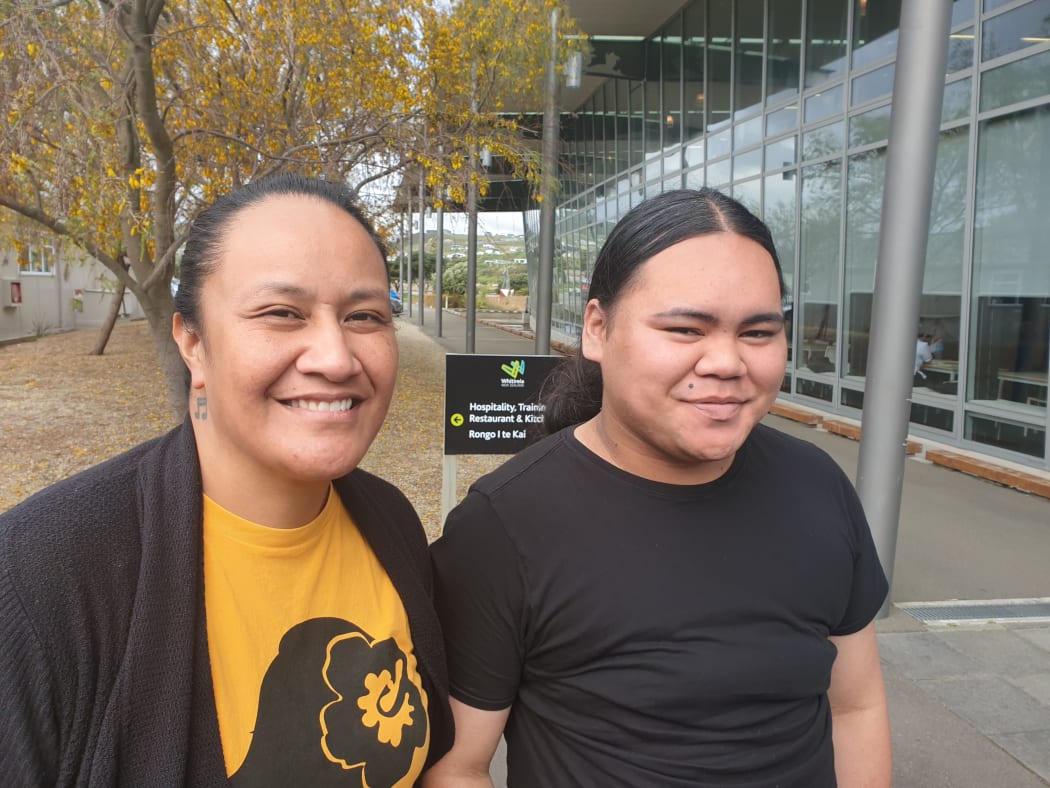 Tepora Samia (left) and Luchiano Edwards Tuioti