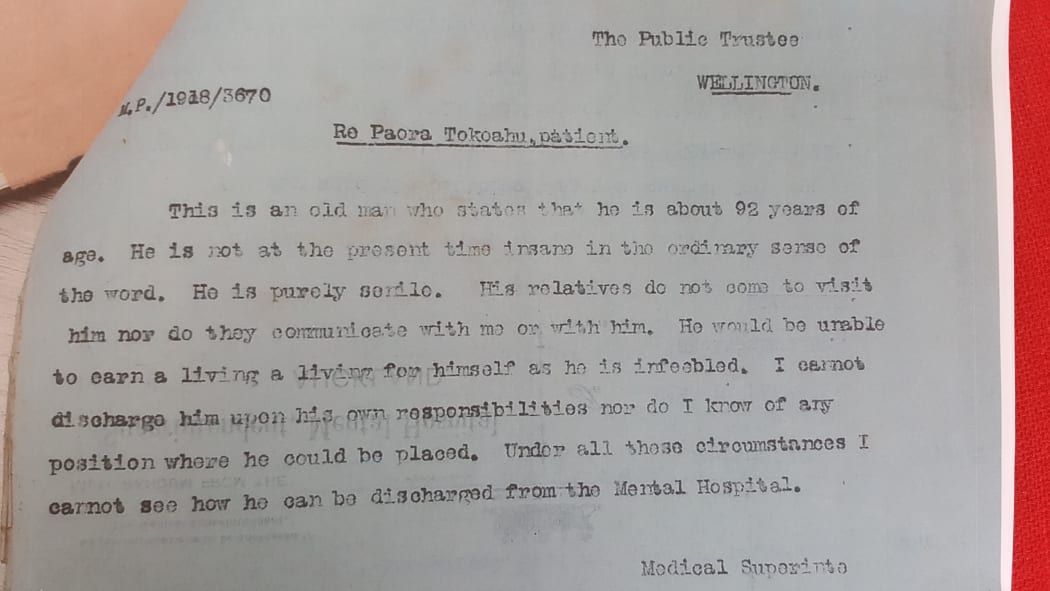 Some of the records uncovered by Mikaera and Judell Nepia in their search for Mr Nepia's great-grandfather, Paora Tokoahu.