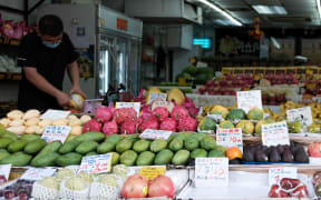 Fruit on sale in an Asian supermarket