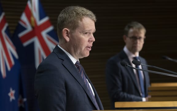 Covid-19 Response Minister Chris Hipkins during the Covid-19 and vaccine update at Parliament on 29 September 2021.