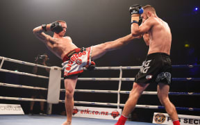 Victor "Slick" Mechkov (black trunks) versus Hayden "tat north" Todd in the final of the King in the Ring 8 Man Series. 2016.