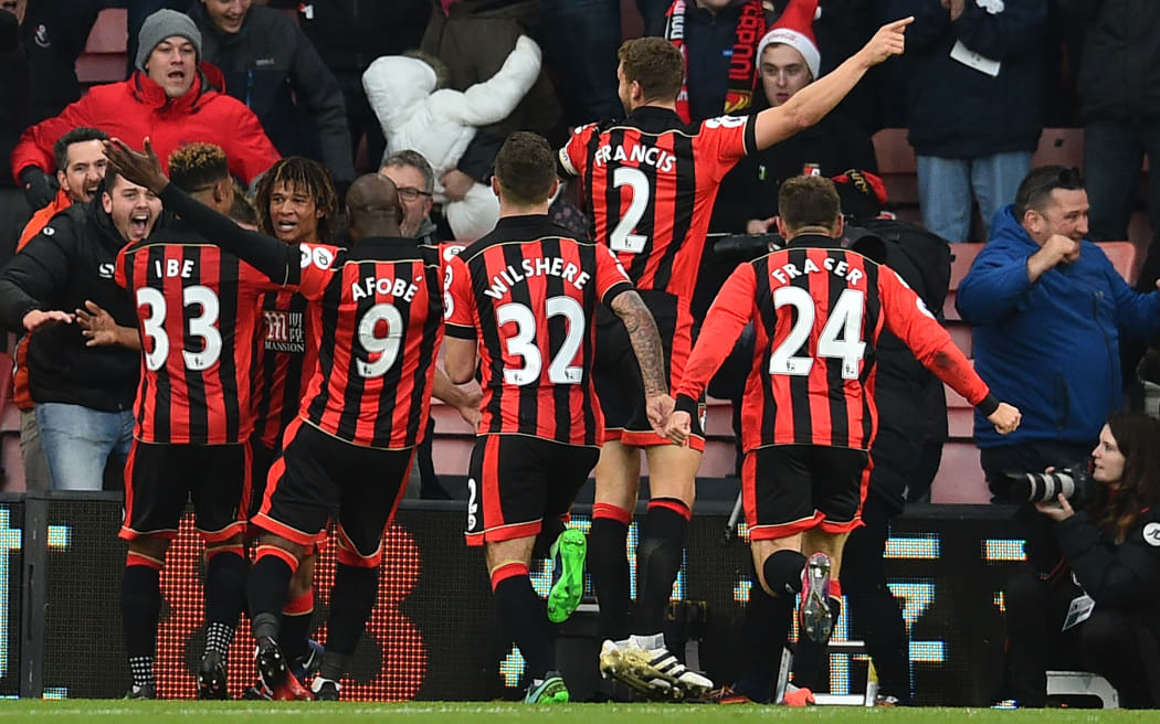 Bournemouth celebrate a goal