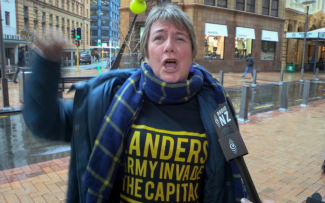 Highlanders supporter ready to rumble.