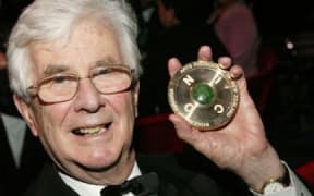 Peter Godfrey with his Arts Foundation Icon Award