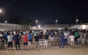 The vigil for Hamed Shamshiripour.