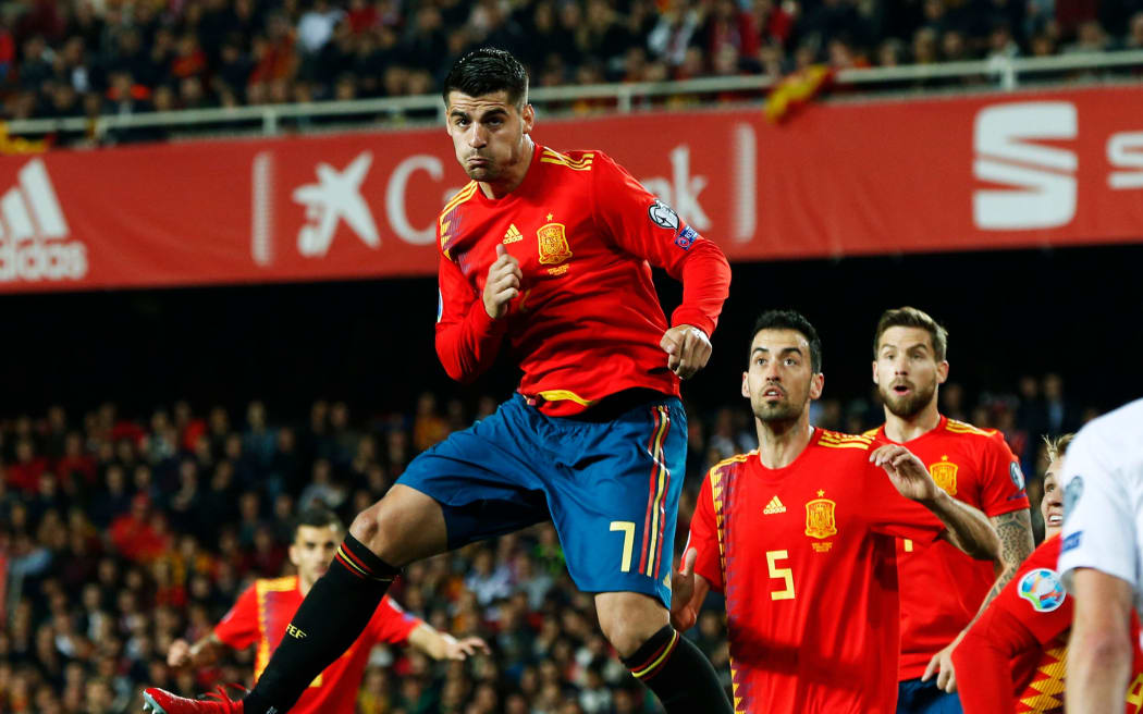 Alvaro Morata (ESP), MARCH 23, 2019 - Football / Soccer : European Championship 2020 Qualifying Round soccer match between Spain 2-1 Norway at Mestalla stadium in Valencia, Spain. (Photo by D.Nakashima/AFLO)