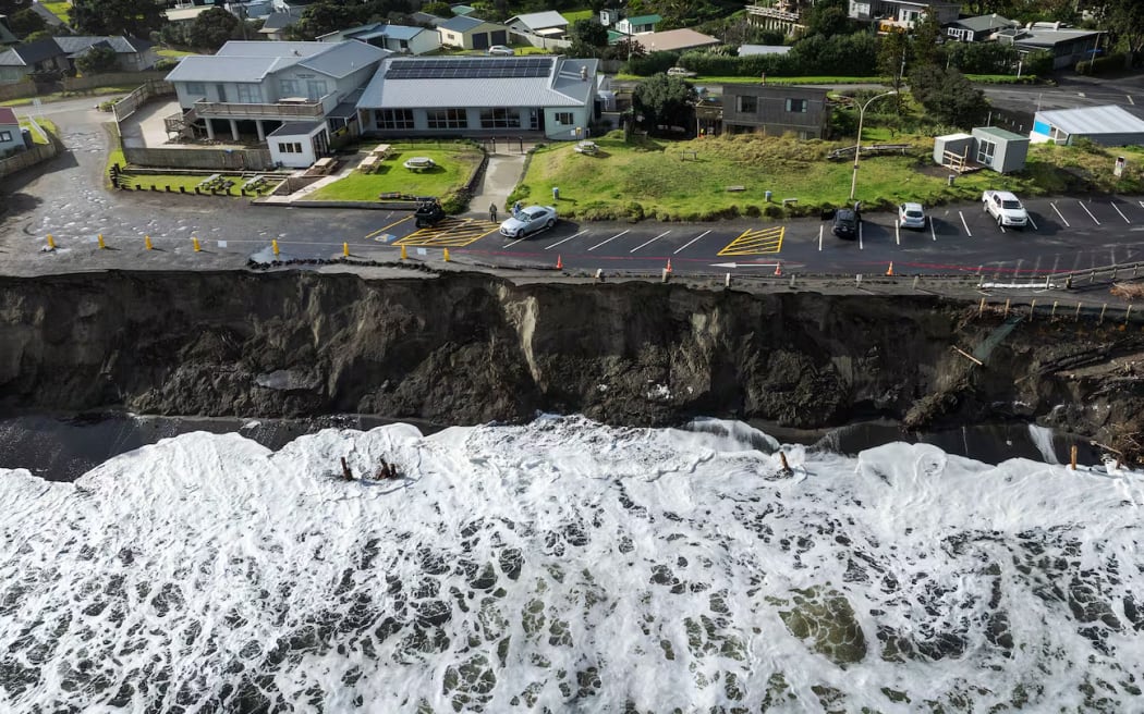 Coastal erosion at Sunset Beach is endangering homes and putting the community at risk.