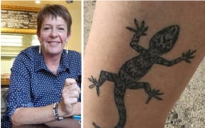 Celia Wade-Brown and her tattoo