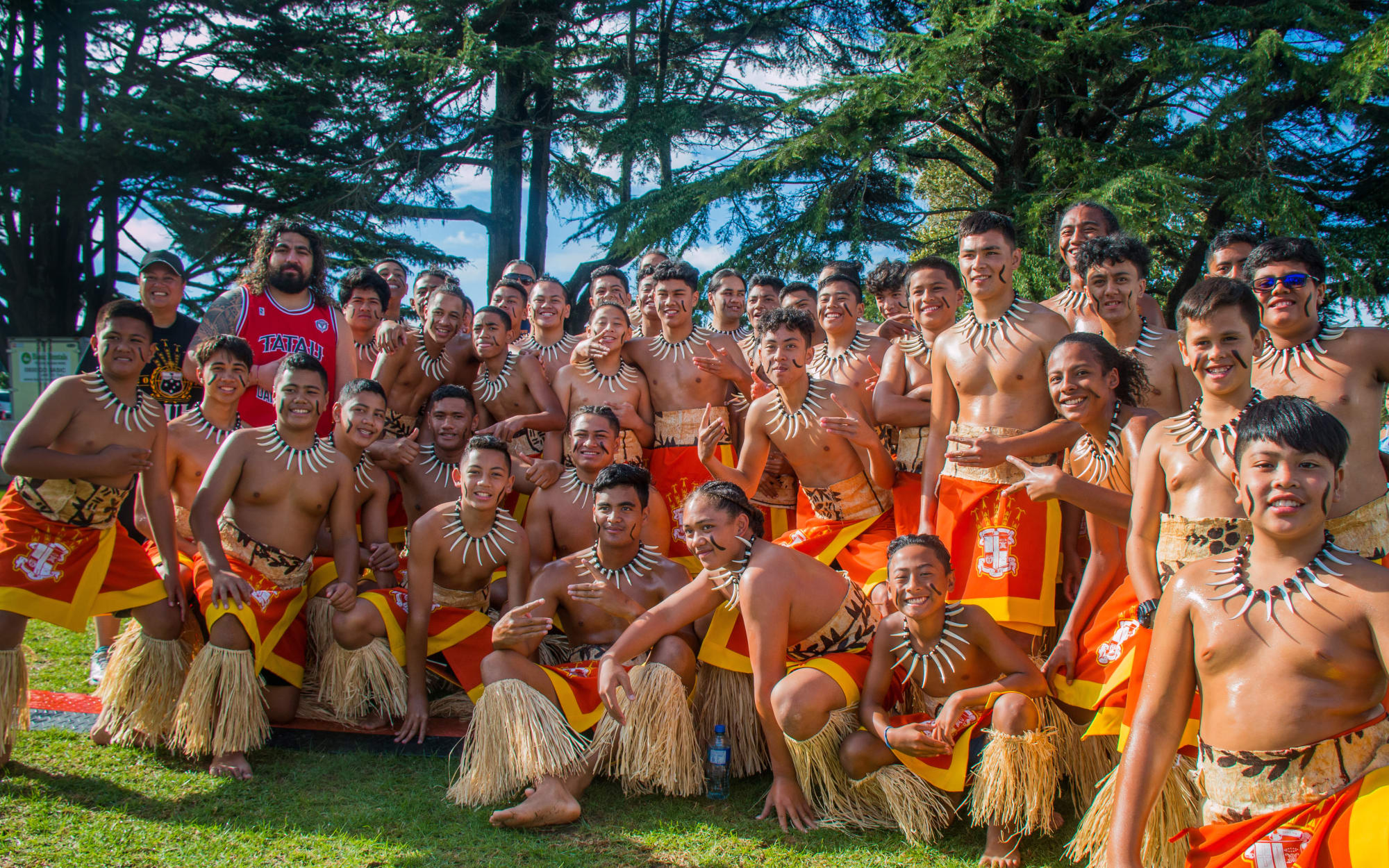 St Paul's College Samoan Group after performing at Polyfest 2018