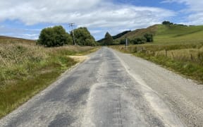 Wilanda Downs Rd near Ohai, Southland, is one of three roads in the district with its seal in disrepair.