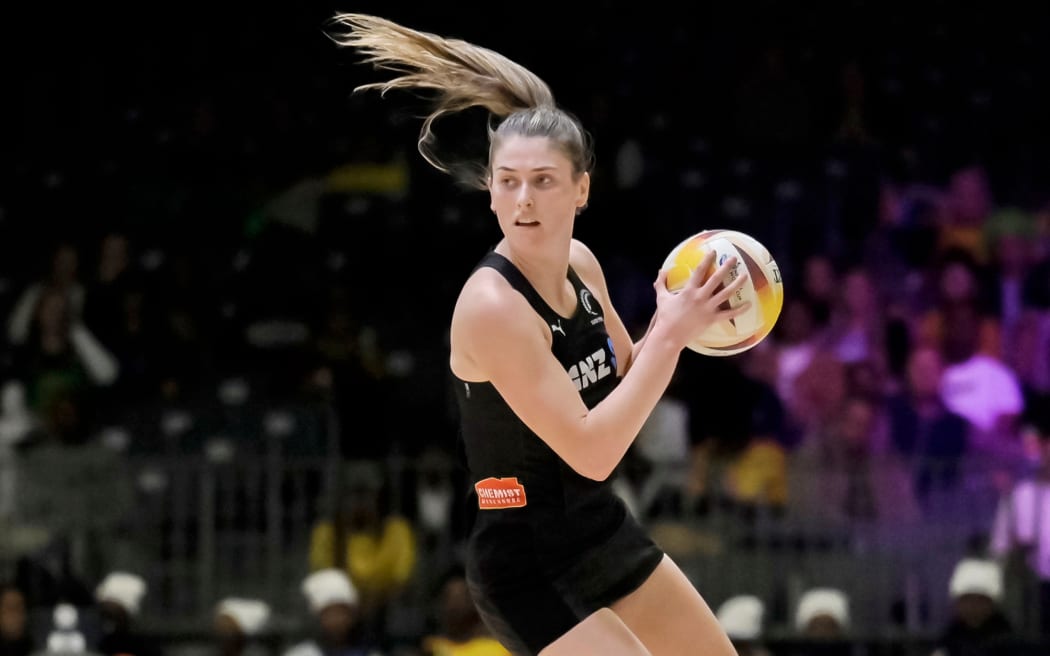 Kate Heffernan of New Zealand Silver Ferns during the Netball World Cup match between South Africa and New Zealand at the CTICC in Cape Town, South Africa on 2 August 2023

Photo: Mandatory credit: Christiaan Kotze/C&C Photo Agency