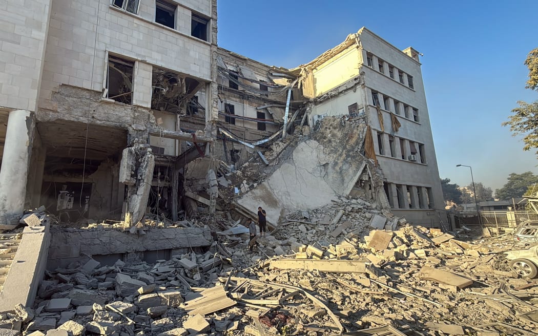 Israeli Airstrikes Hit The Syrian Ministry Of Defense And A Site Near The Presidential Palace In Damascus, on july 16, 2025, Amid Escalating Clashes Between Regime Forces And Druze Militias In Sweida. Israel Reaffirmed Its Commitment To Protecting Syria's Druze Community Due To Historical And Familial Ties.(Photo by Rami Alsayed/NurPhoto) (Photo by Rami Alsayed / NurPhoto via AFP)