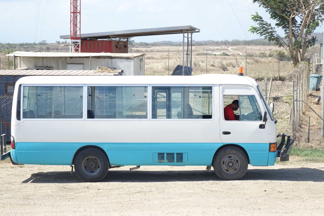 A public motor vehicle, or bus, in Papua new Guinea's Central Province.