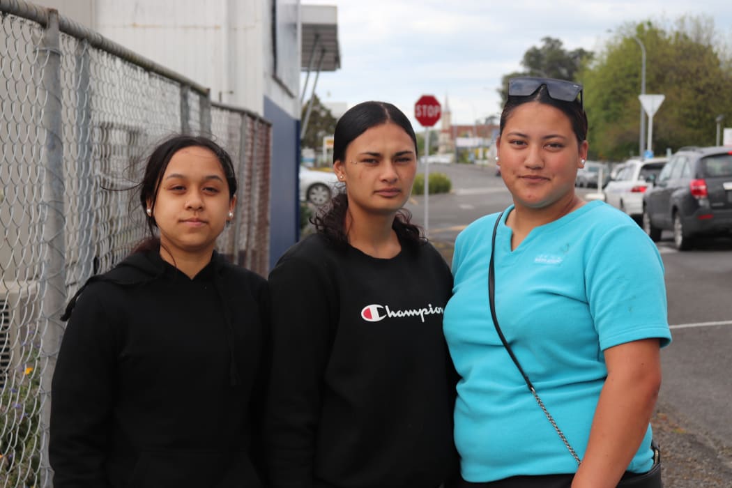 Wairoa teenagers: (From left) Patrice Blake, 15, Ocean Blandford, 16, and Pashyn Gilbert, 17.
