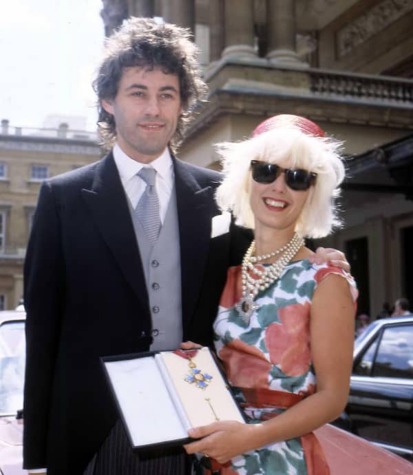 Bob Geldof (with then-wife Paula Yates) received a honorary knighthood (KBE) for his charity work in 1986.