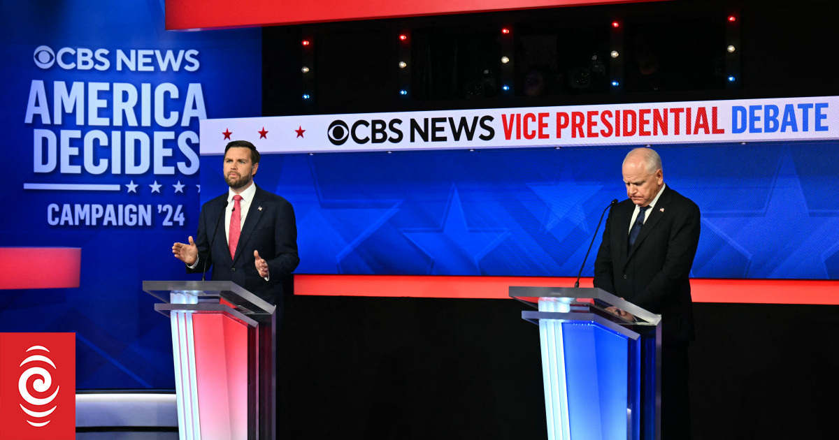 Recap JD Vance and Tim Walz US vice presidential debate RNZ News