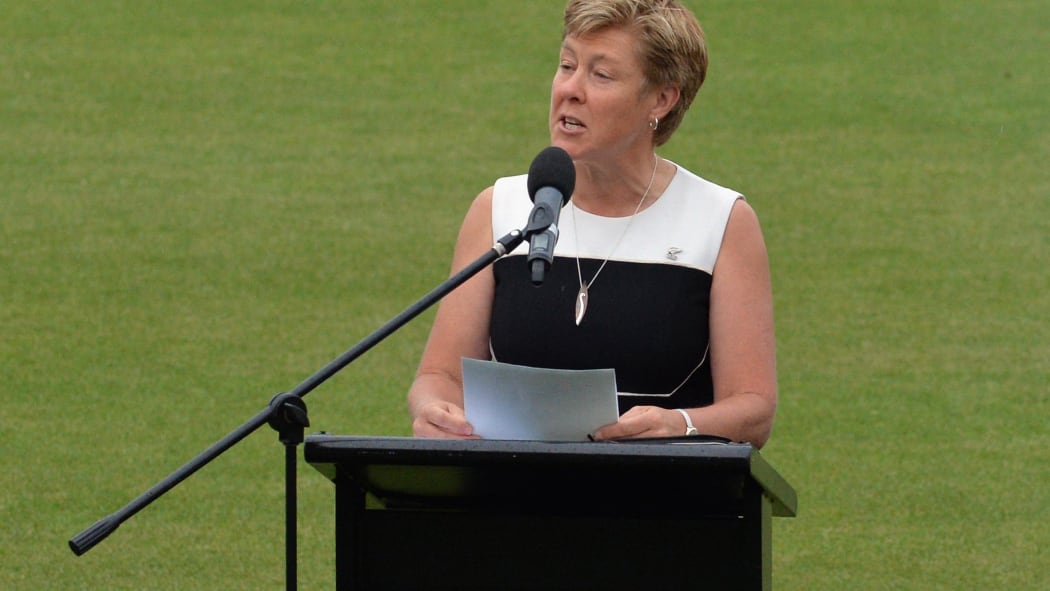 NZC president Debbie Hockley at the ICC U19 Cricket World Cup Opening Ceremony at the Hagley Oval in Christchurch in 2018.