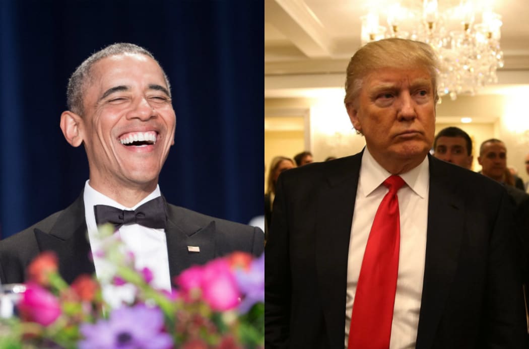 Barack Obama and Donald Trump