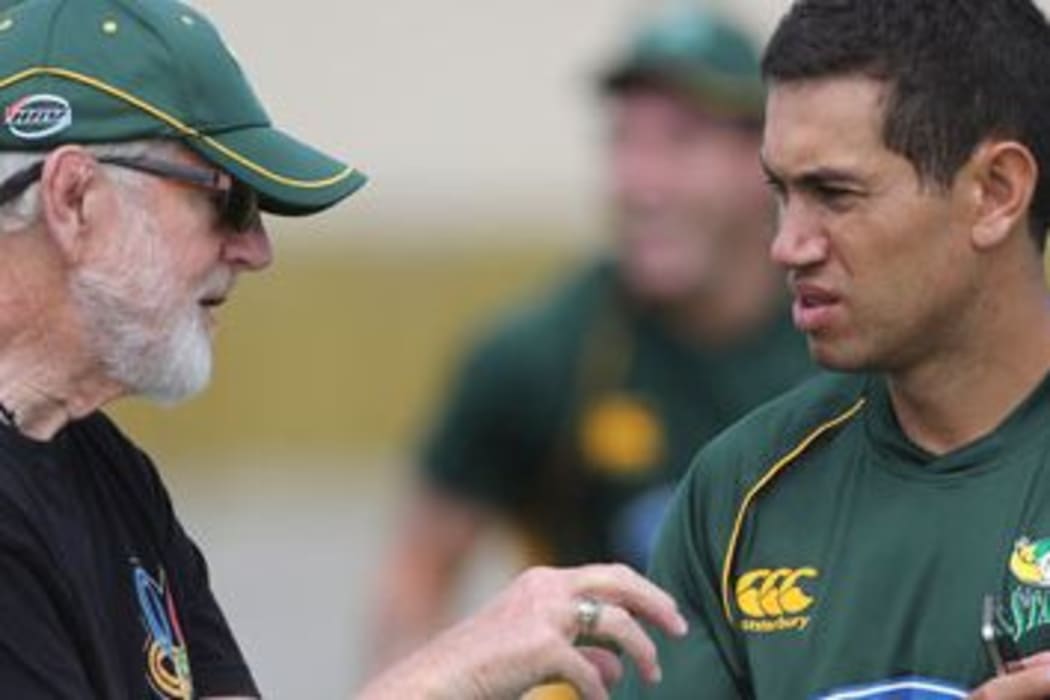 Sports psychologist Dr Gary Hermansson and Black Caps and Central Districts cricketer Ross Taylor.