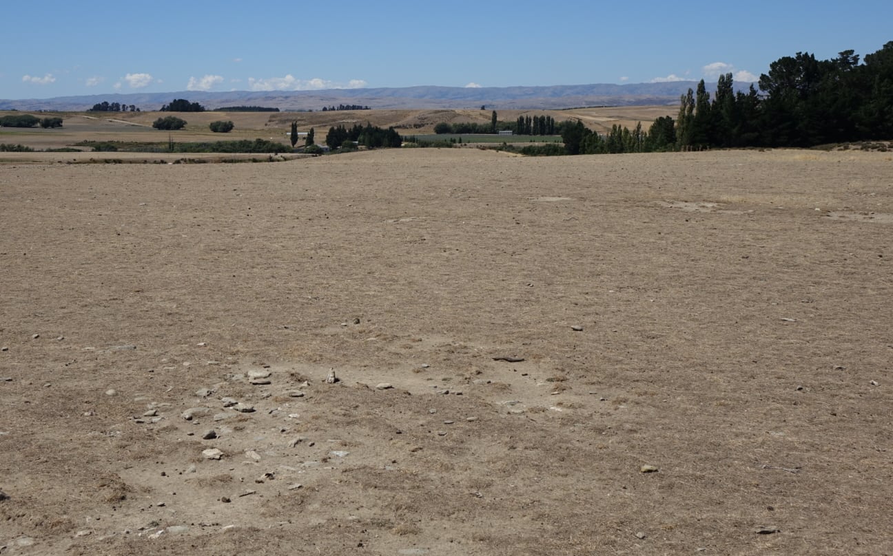 Bone dry Central Otago.