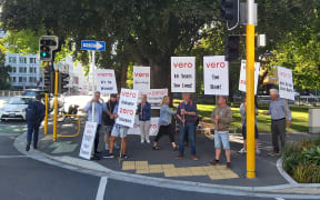 Christchurch apartment owners protest ongoing claims processes with Vero, 10 years since the February 22 quake.