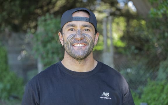 Toitū te Tiriti and Hīkoi mō te Tiriti spokersperson Eru Kapa-Kingi stands in Ngāti Toa domain