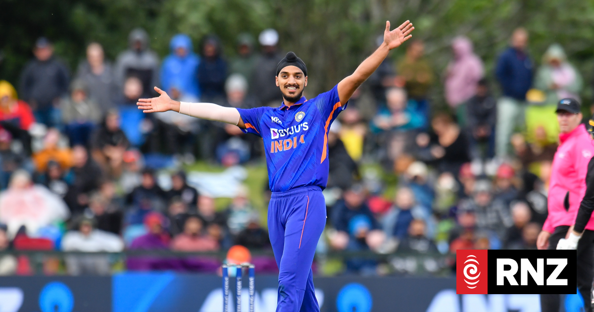 India's Arshdeep fined for throwing ball at Black Caps batter in World Cup final - RNZ