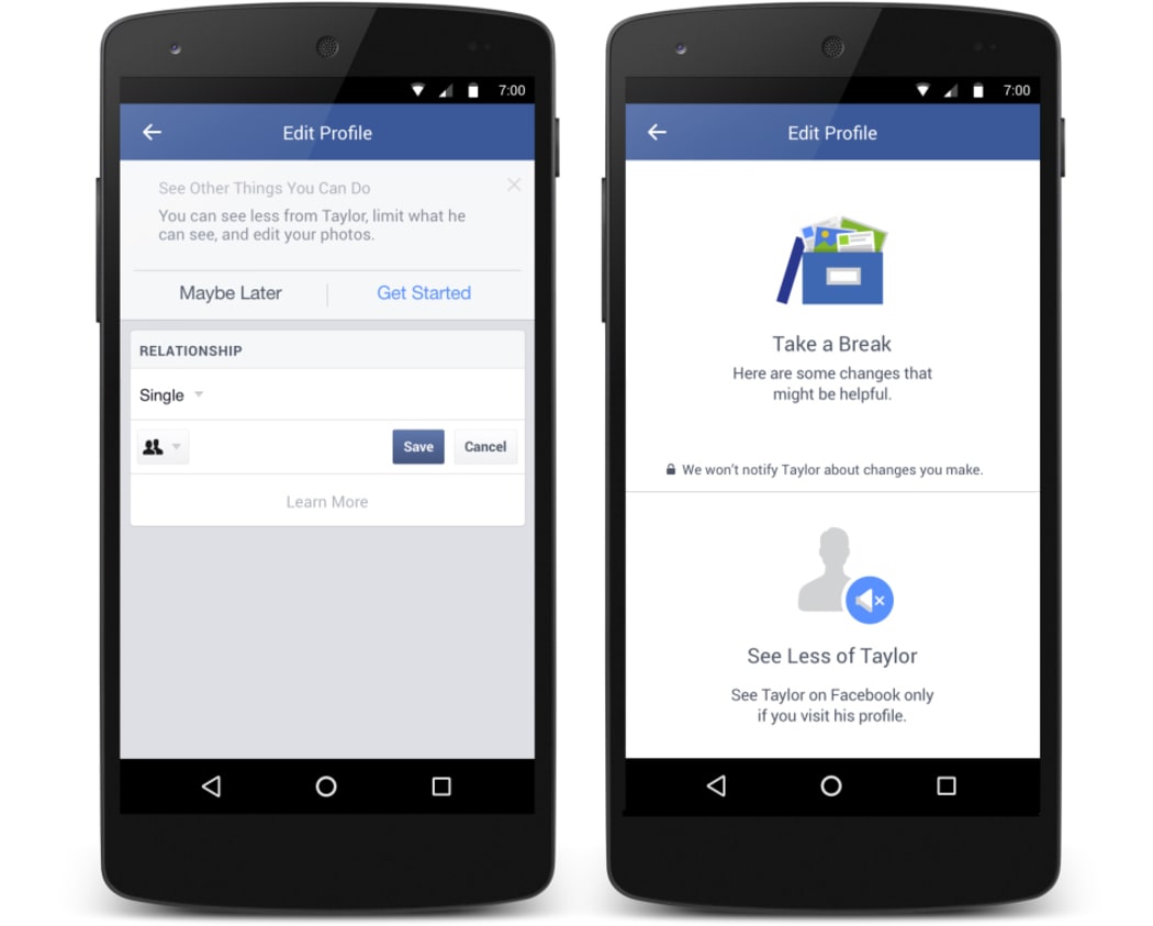 Facebook's new "Take a Break" tool